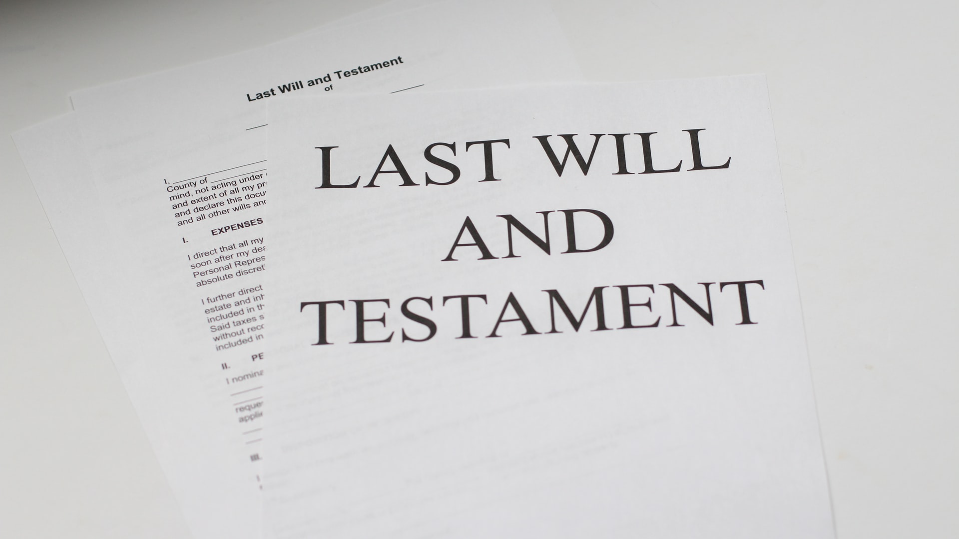 A Last Will and Testament representing new protocols allowing Ontarians to sign wills virtually due to COVID-19